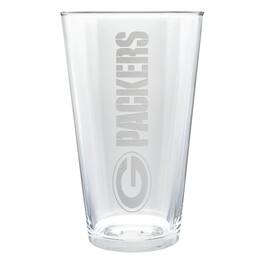 Great American Products - Green Bay Packers Etched 16oz. Vertical Rally Cry Pint Glass - Multicolor