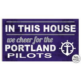 Jardine - Portland Pilots 11" x 20" Indoor/Outdoor In This House Sign - Purple