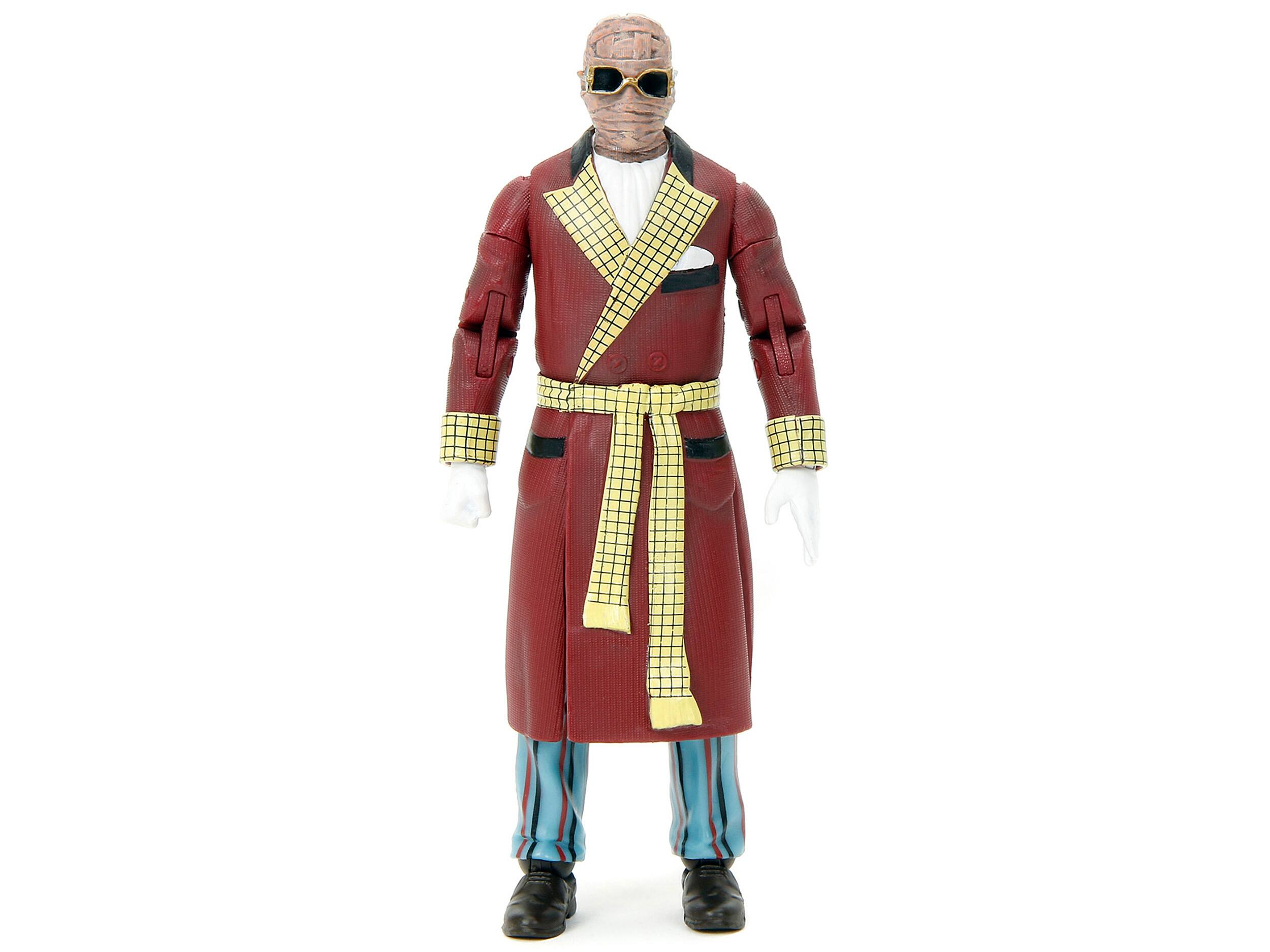 Angle. Jada - The Invisible Man 6" Moveable Figure with Accessories and Alternate Head and Hands "Universal Monsters" Series by Jada - Multicolor.