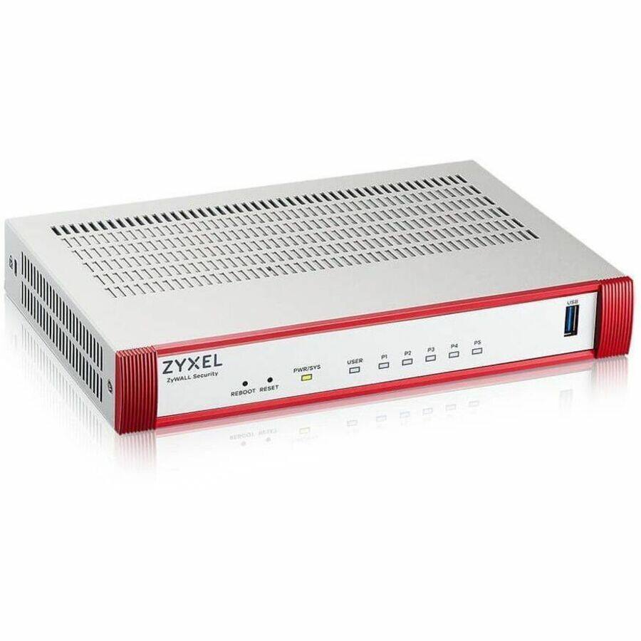 ZYXEL  
ZyWALL Security  

PWR/SYS  
REBOOT RESET  

USER  
P1 P2 P3 P4 PS