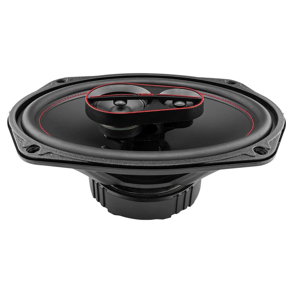 Alt View 1. DS18 Audio - GEN-X 6x9" 3-way Coaxial Speaker with Built-in Driver and Grille (Pair), 60W RMS 4-Ohm.