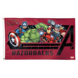 WinCraft - Arkansas Razorbacks 3' x 5' Single-Sided Deluxe Avengers Flag - Multicolor