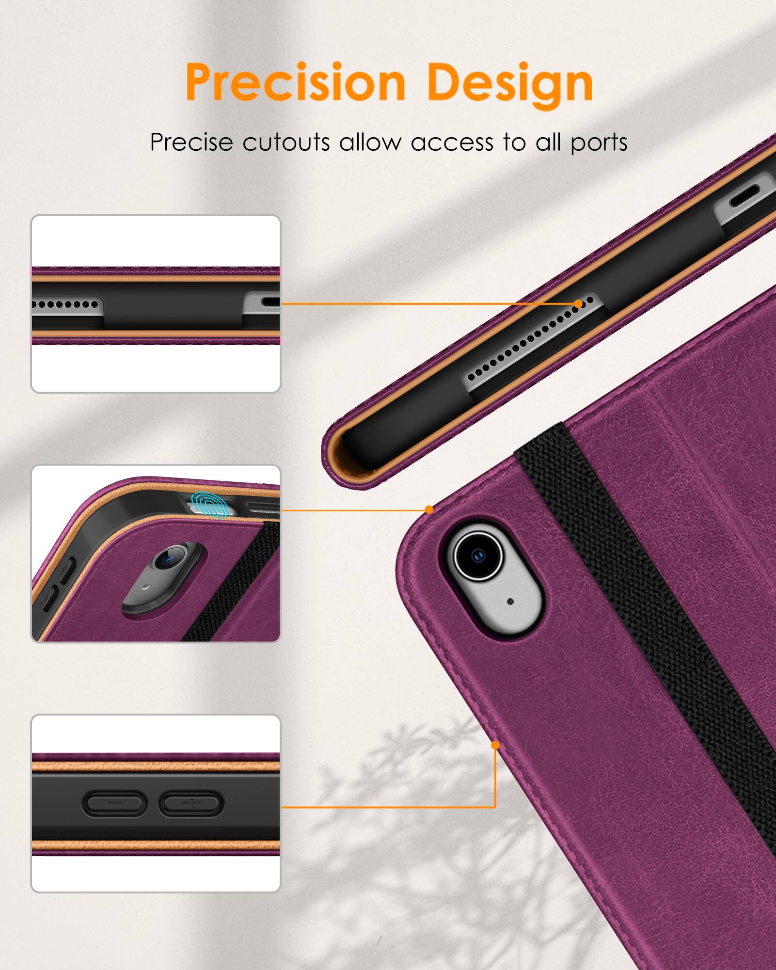 Precision Design  
Precise cutouts allow access to all ports