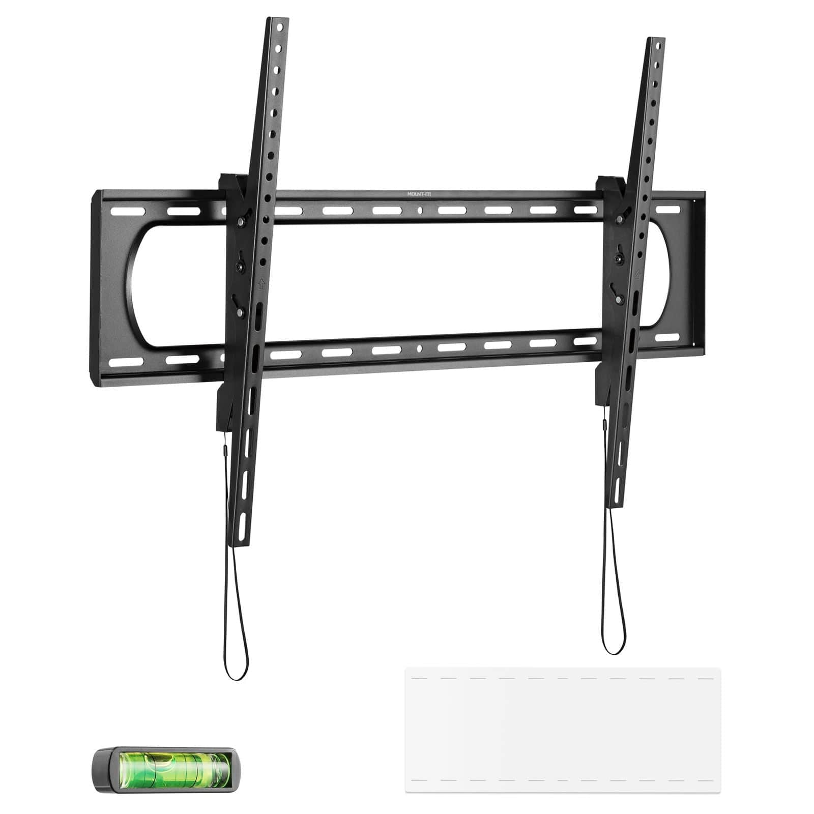 Alt View 5. Mount-It! - Heavy Duty XXL Tilt TV Wall Mount for 60"-120", 264 lbs Capacity, VESA 900x600, Adjustable Glare-Reducing Tilt - Black.