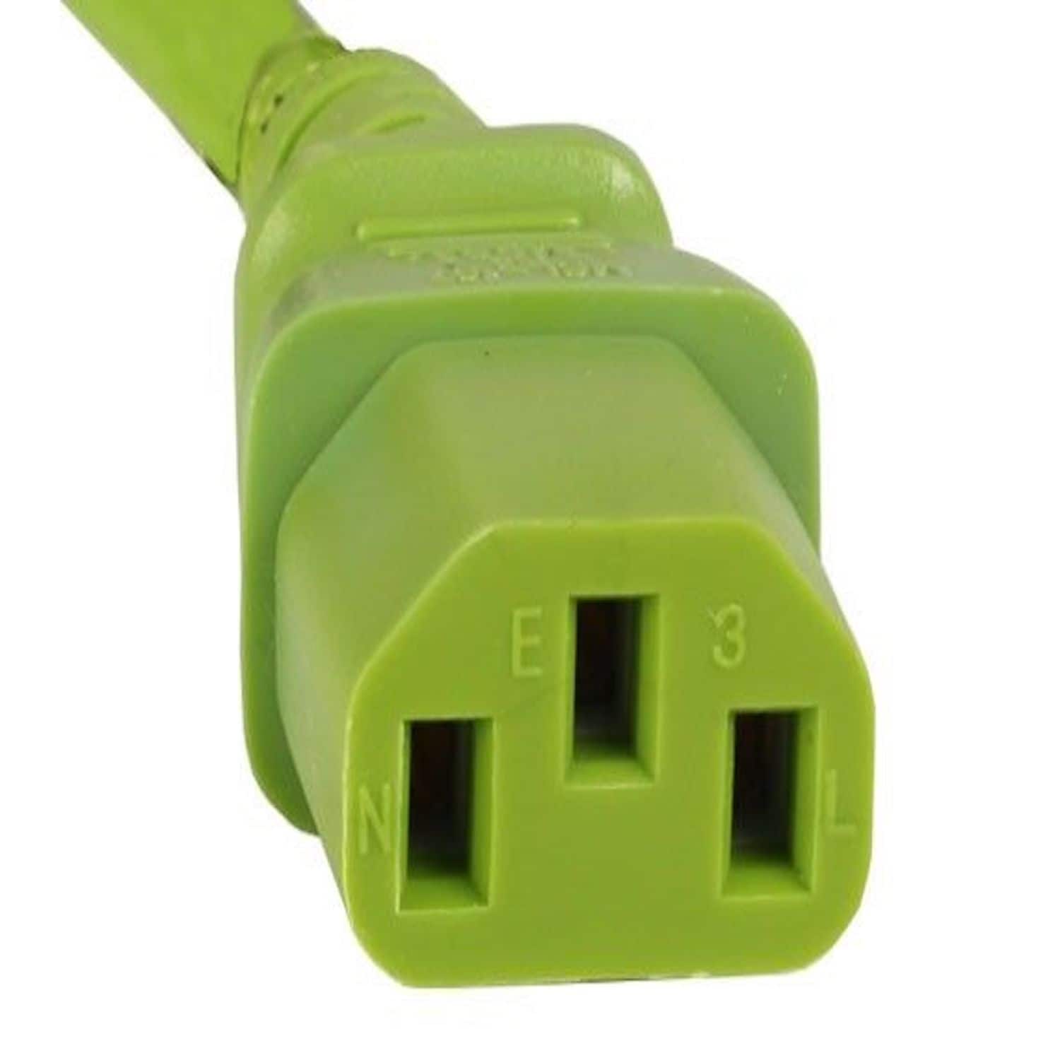 Sanoxy - Cables and Adapters; 10ft 18 AWG Computer Power Extension Cord IEC320 C13 to IEC320 C14 - Green price history on PriceWatchPro