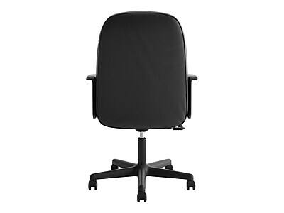 Alt View 3. HON - HON SofThread Leather High-Back Executive Chair, Center-Tilt, Fixed Arms, Black (BSXVL601SB11) - Black.