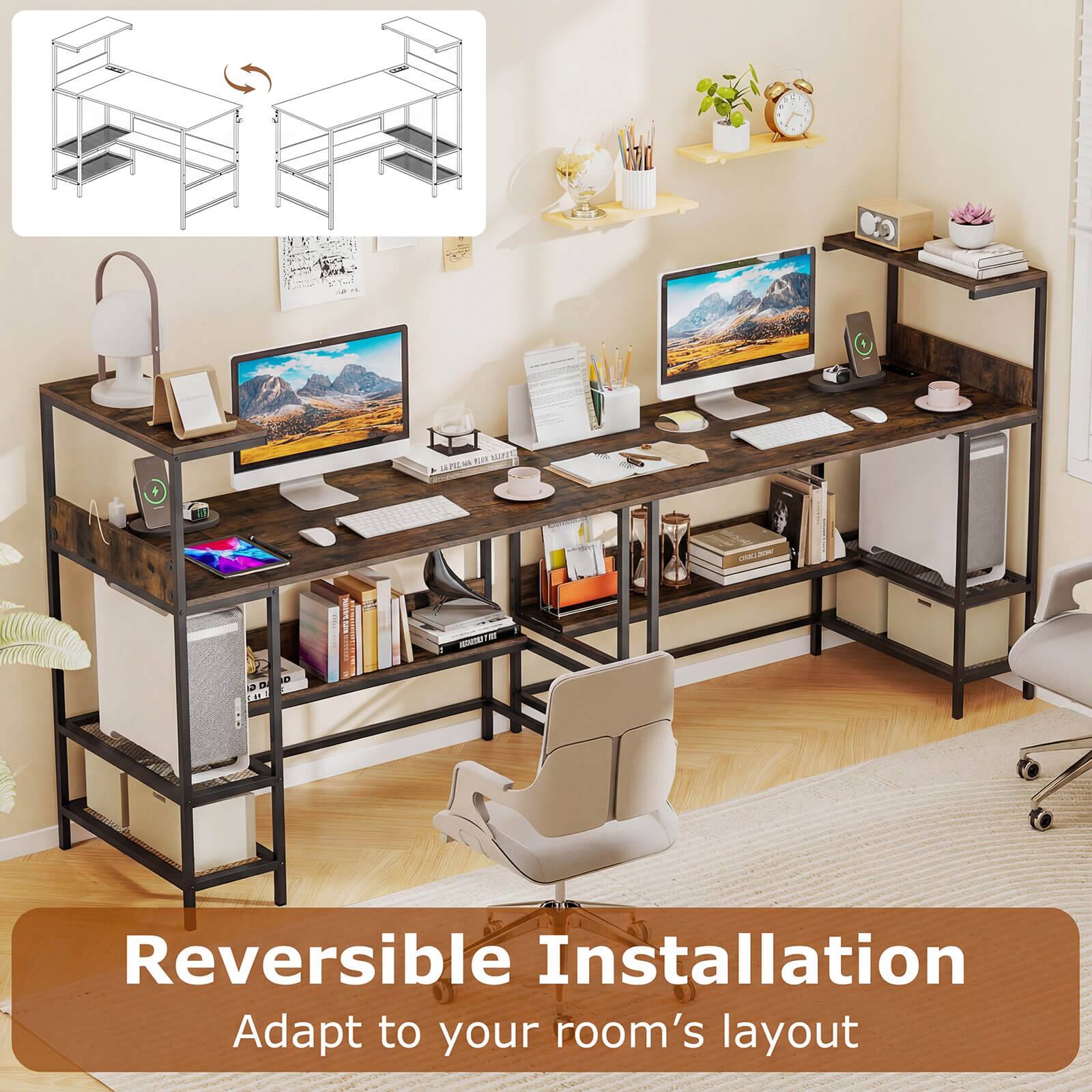 Reversible Installation  
Adapt to your room's layout