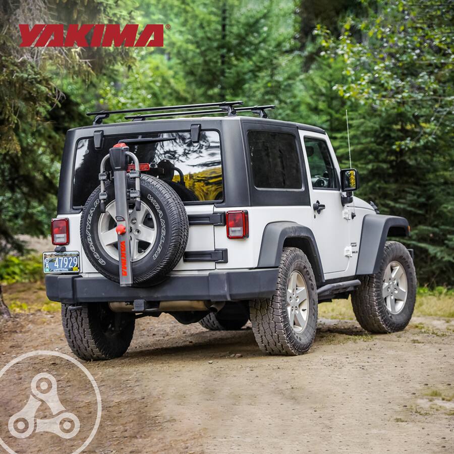 Yakima SpareRide Vehicle Rear Spare Tire Mounted 2 Bike Bicycle Rack ...