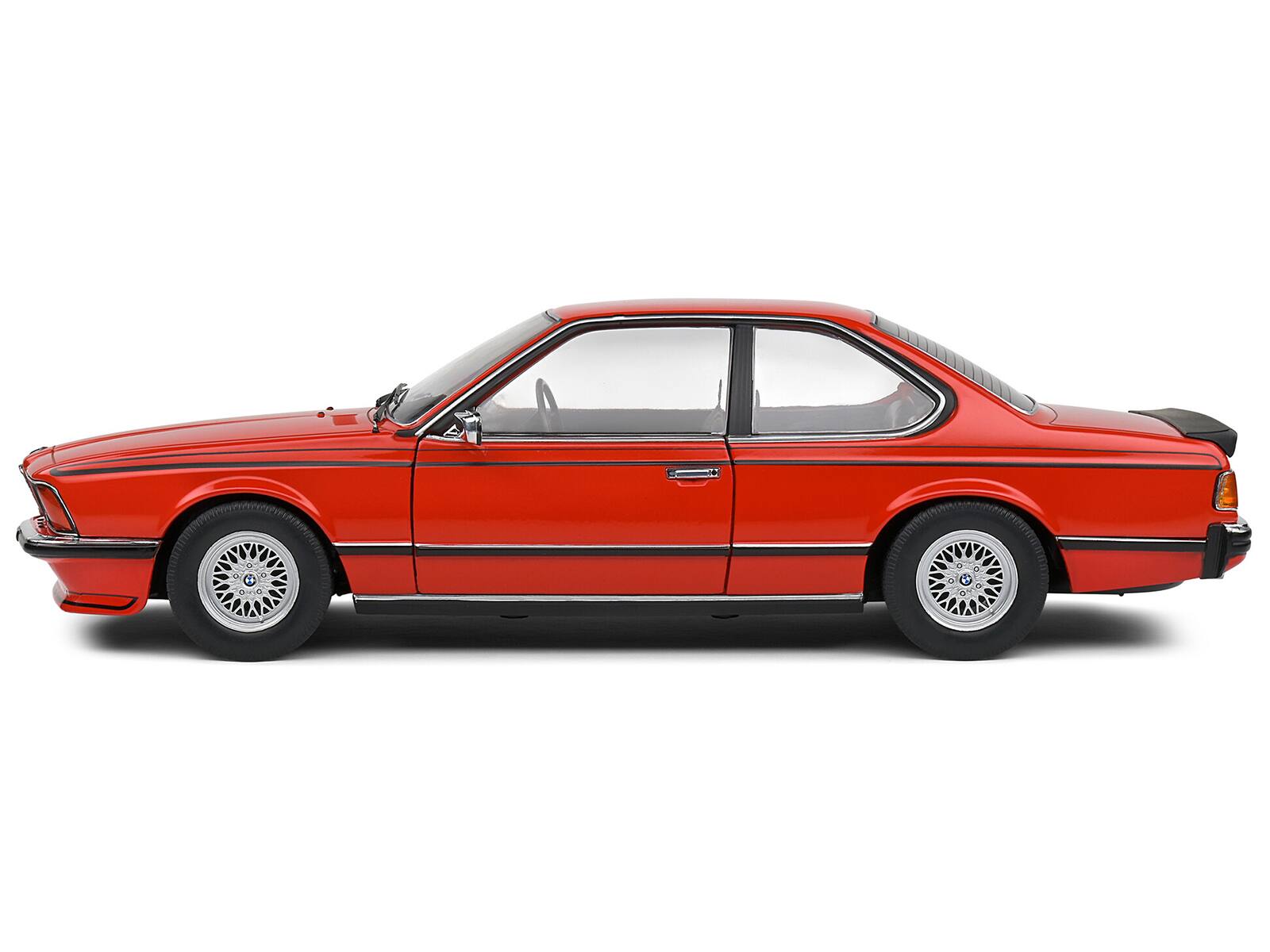 Left. Solido - 1984 BMW 635 CSI (E24) Henna Red 1/18 Diecast Model Car by Solido - Red.