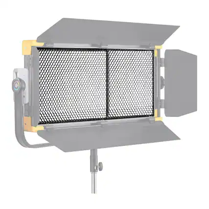 Front. Godox - Godox Rectangular Black Honeycomb Grid for LR150R LED Panel.
