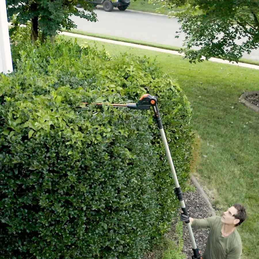 Alt View 16. WORX - 20V Power Share Cordless 20V 20" 2-in-1 Hedge Trimmer - Black.