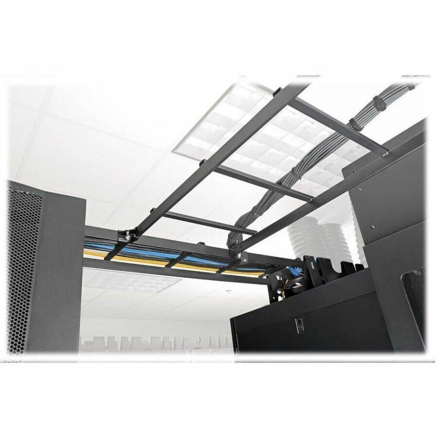 Alt View 2. Tripp Lite - Eaton Tripp Lite Series Cable Ladder, 2 Sections - SRCABLETRAY or SRLADDERATTACH Required, 10 x 1.5 ft. (3 x 0.3 m) - Black.