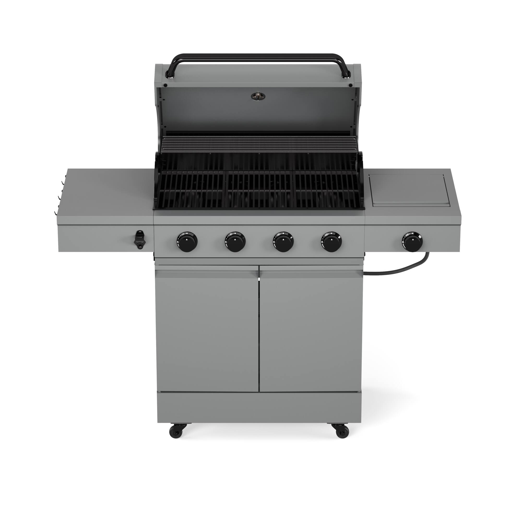 Angle. TYTUS Grills - Anaheim 4-Burner Gas Grill - gray.