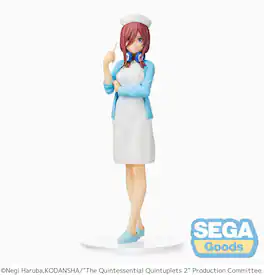 SEGA - Quintessential Quintuplets 2 - Miku Nakano - Nurse Version SPM Statue - Collectibles - Multicolor