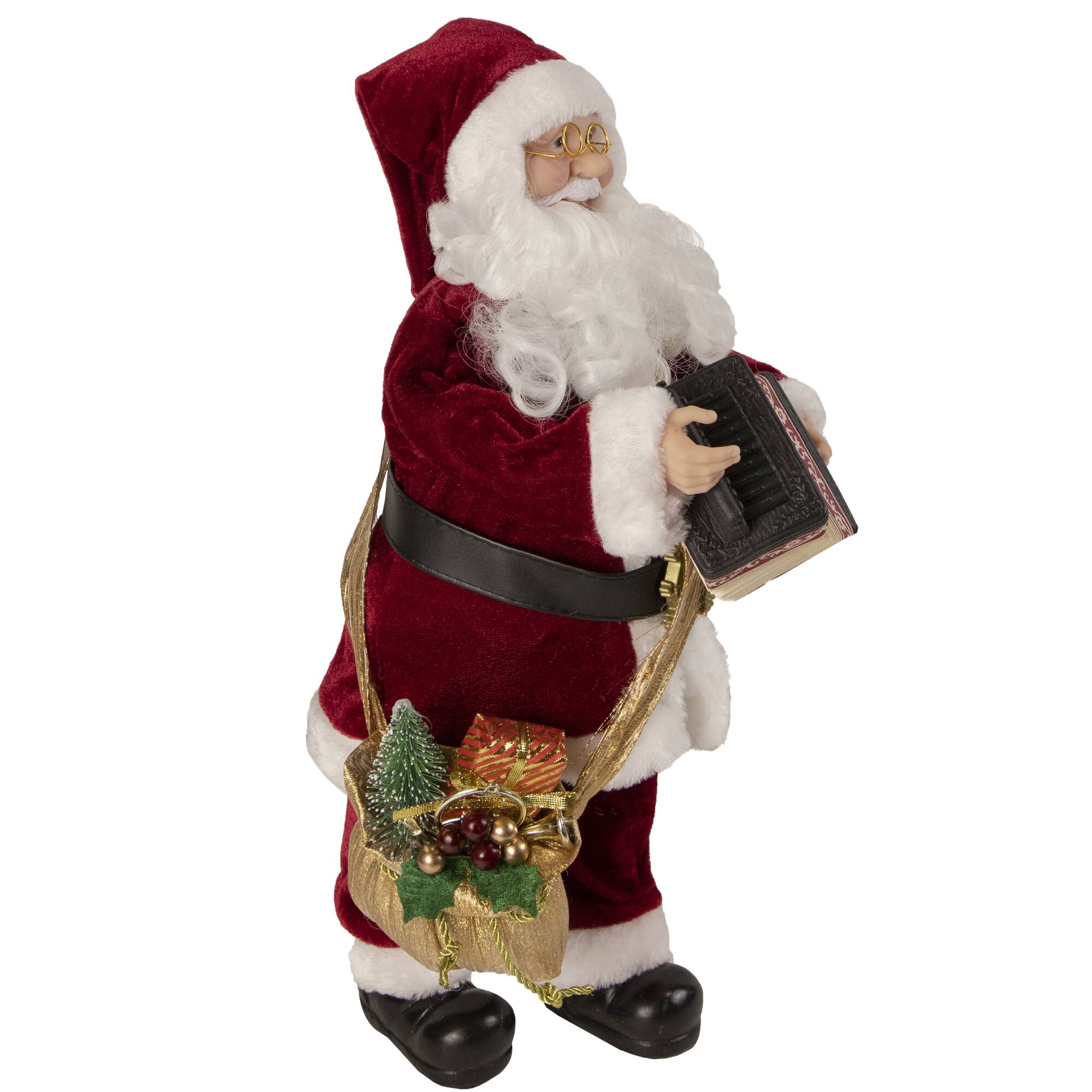 Alt View 2. Northlight - Animated and Musical Accordion Playing Santa Claus Christmas Figure - 18" - Red.