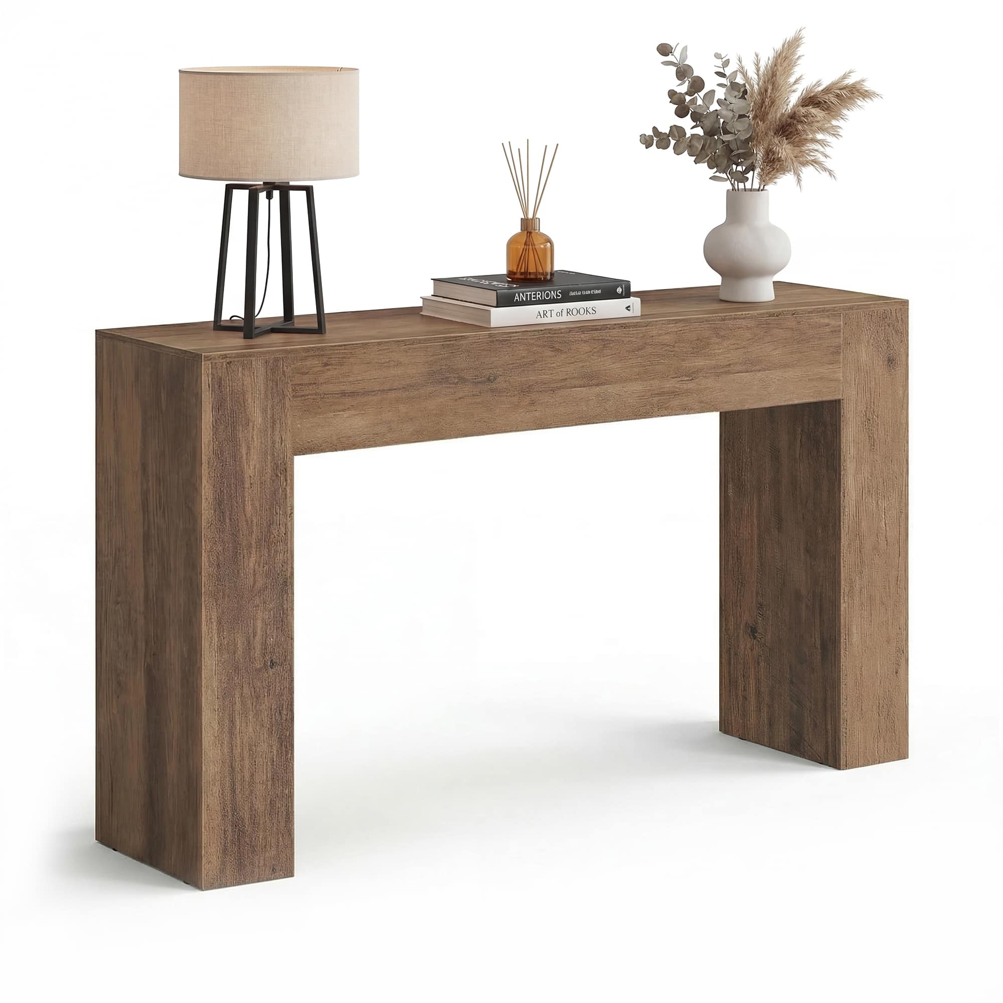 Songmics Home - Entryway Table, Long Console Table, Thick Tabletop, Farmhouse Style, for Hallway, Behind the Couch, Living Room, Foyer - Honey Brown price history on PriceWatchPro