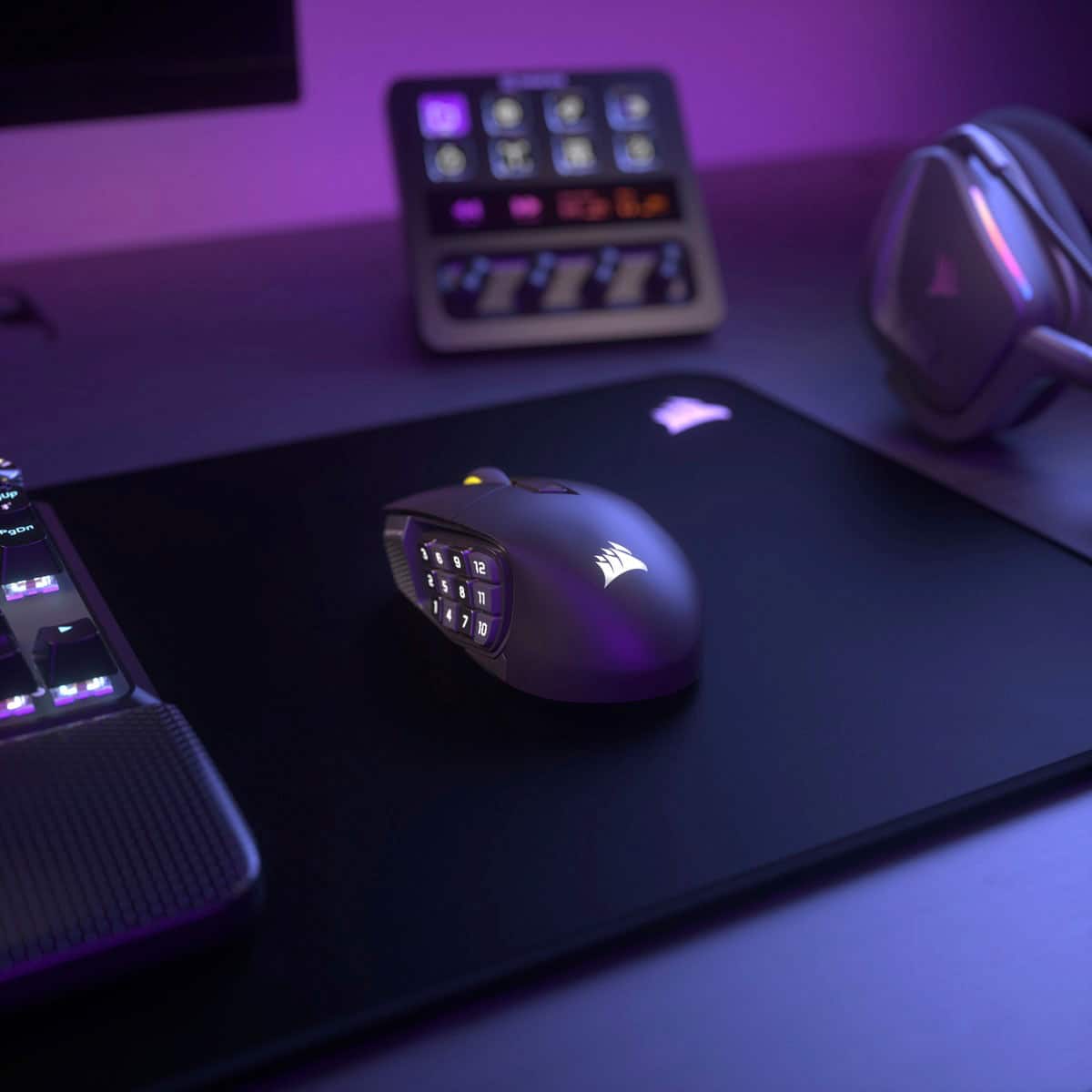 Alt View 37. CORSAIR - Scimitar Elite Wireless SE Gaming Mouse with 16 Programmable Buttons - Gun Metal Black.