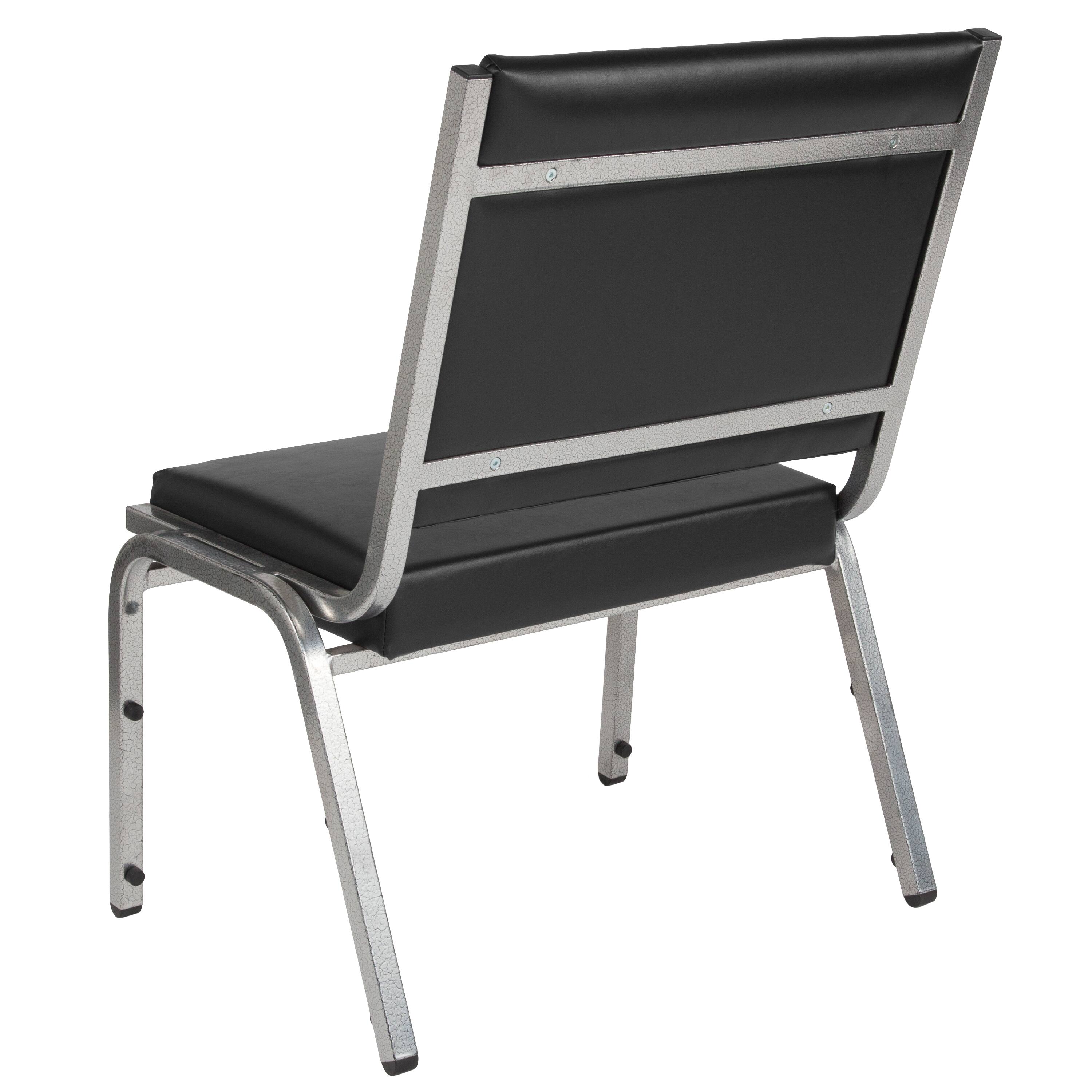 Alt View 5. Emma + Oliver - 950 lb. Rated Antimicrobial Bariatric medical Reception Chair - Black Vinyl.