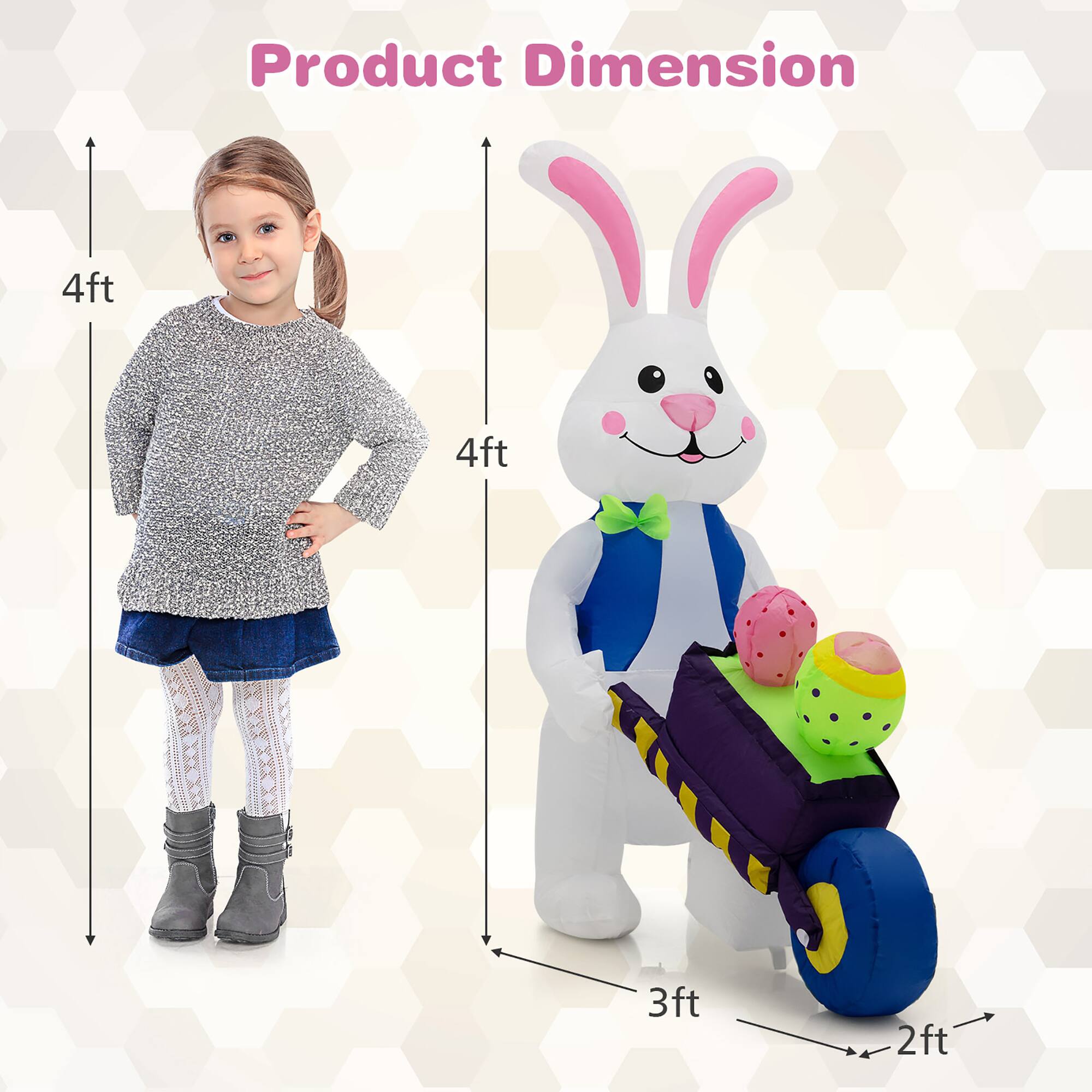 Product Dimension: 4 ft 4 ft 3 ft 2 ft