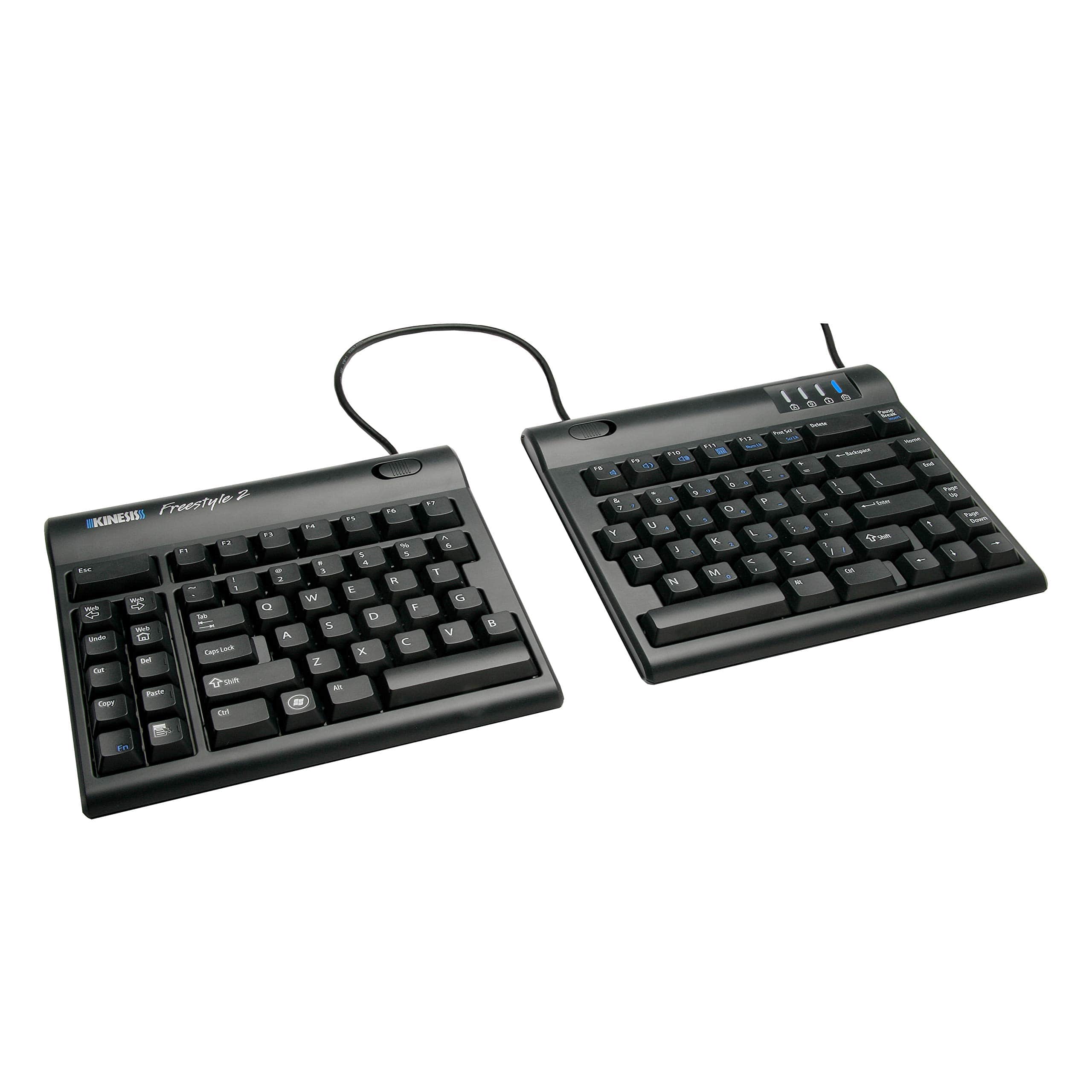 KINESIS - Freestyle2 Ergonomic Split Keyboard for PC, 9 Separation, Windows Layout, Embedded 10-Key, Multimedia Hotkeys - 9  Separation