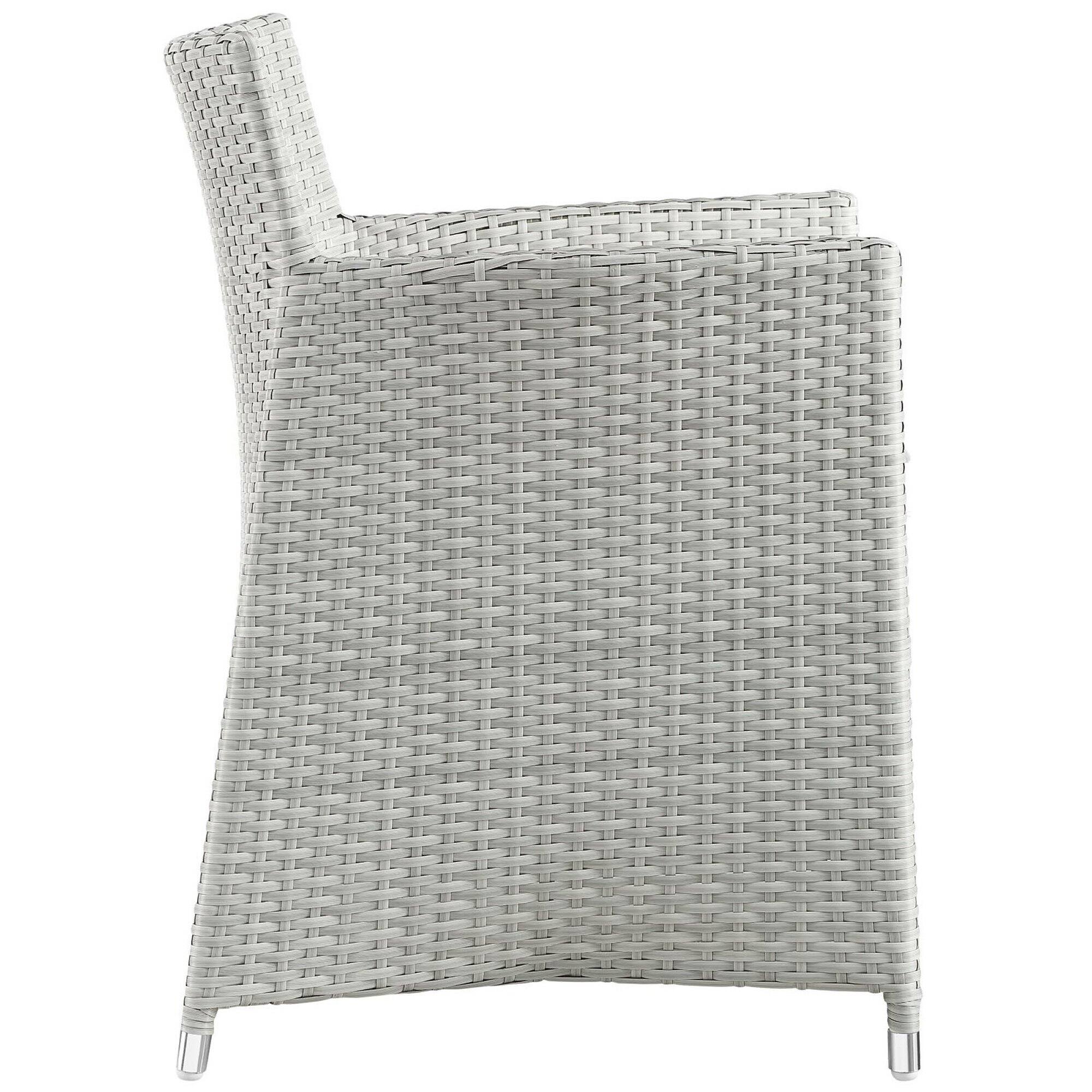 Alt View 1. Modway - Junction 3 Piece Outdoor Patio Dining Set by Modway - Gray White.