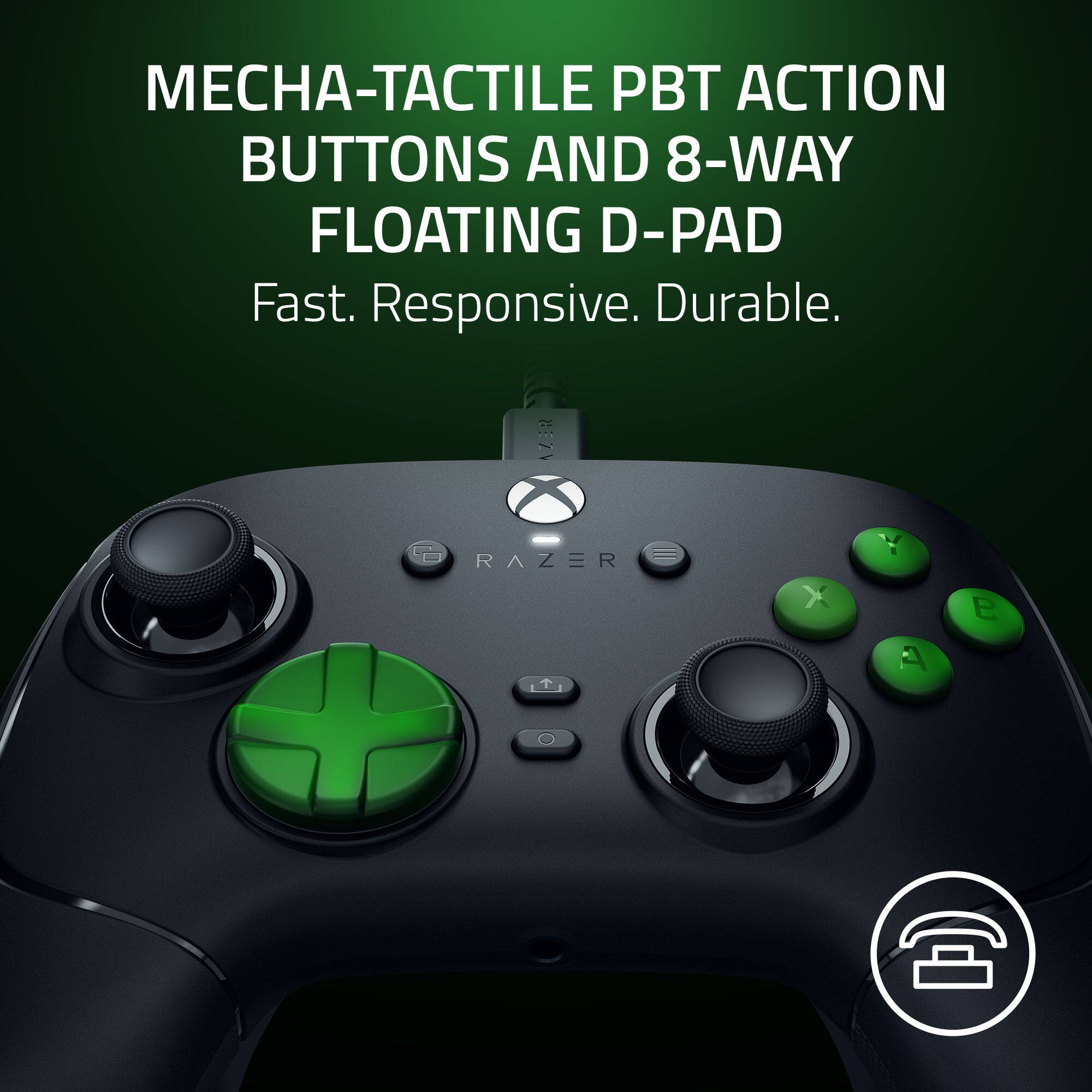 MECHA-TACTILE PBT ACTION BUTTONS AND 8-WAY FLOATING D-PAD  
Fast. Responsive. Durable.