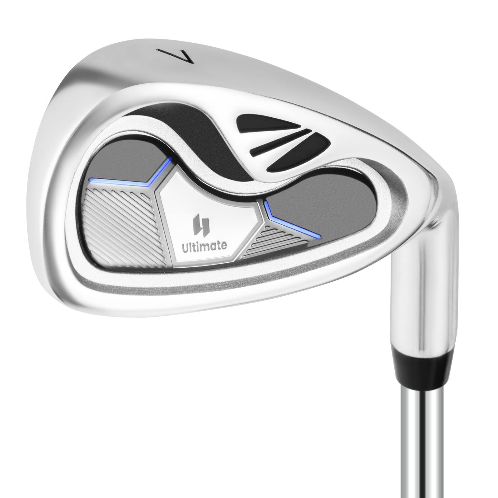 Alt View 8. Gymax - Gymax #7 Iron Single Golf Club for Men w/ Steel Shaft for Right Handed Golfers - Black, Silver.