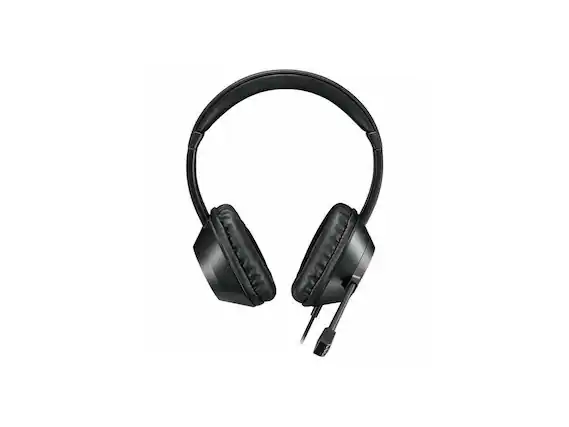 Front. Adesso - Adesso Xtream P7 Wired Headset - AI Controls, USB A/C, 32 Ohm, 6 ft, Omni Mic - Black.