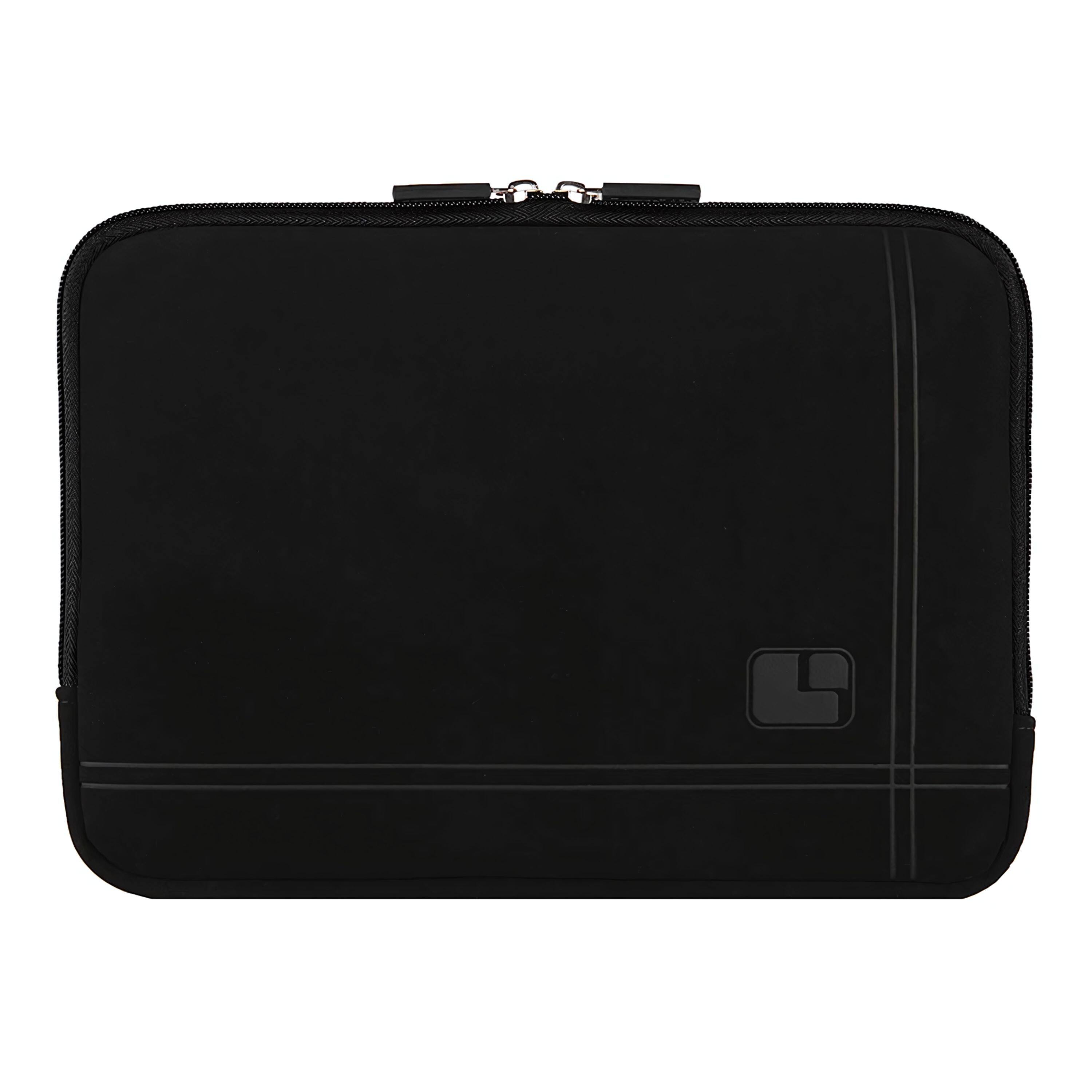 Front. Kitcheniva - Microsuede Sleeve Case Cover Bag For 15" Laptop Black - Black.