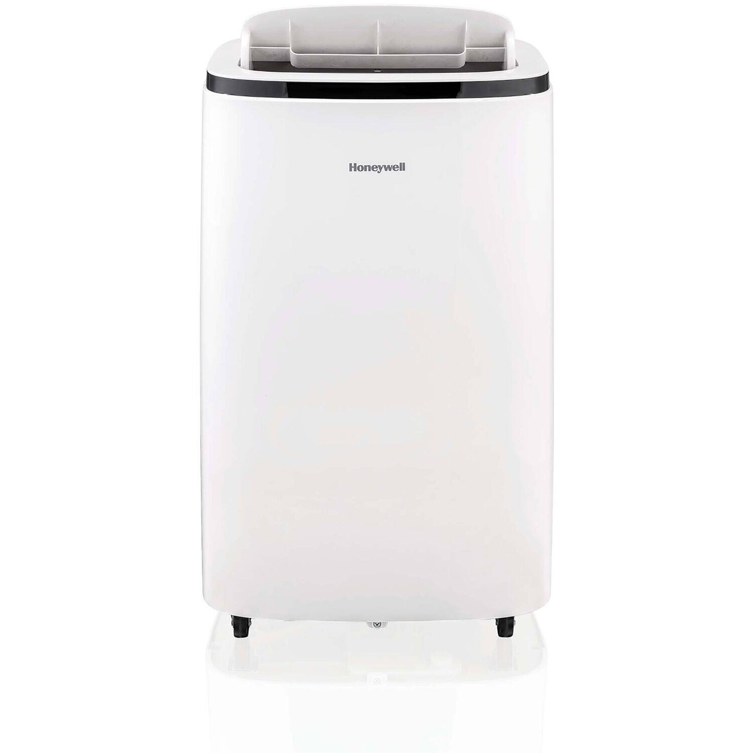 Front. Honeywell - 700 Sq. Ft Portable Air Conditioner with Dehumidifier & Fan - White.
