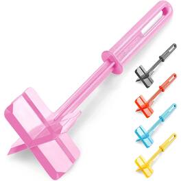Zulay Kitchen - Ground Beef Chopper Tool Hamburger Smasher Tool - Meat Chopper For Ground Beef - Pink