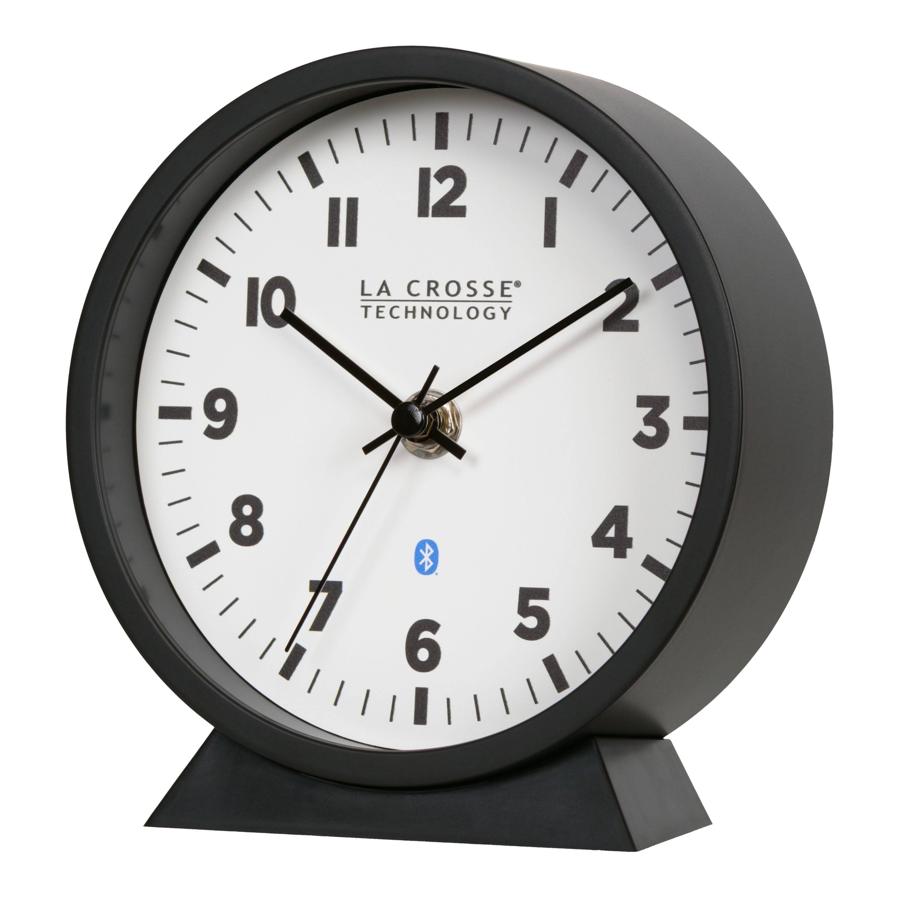 La Crosse Technology Insta Set Analog Table/Wall Clock with Bluetooth ...
