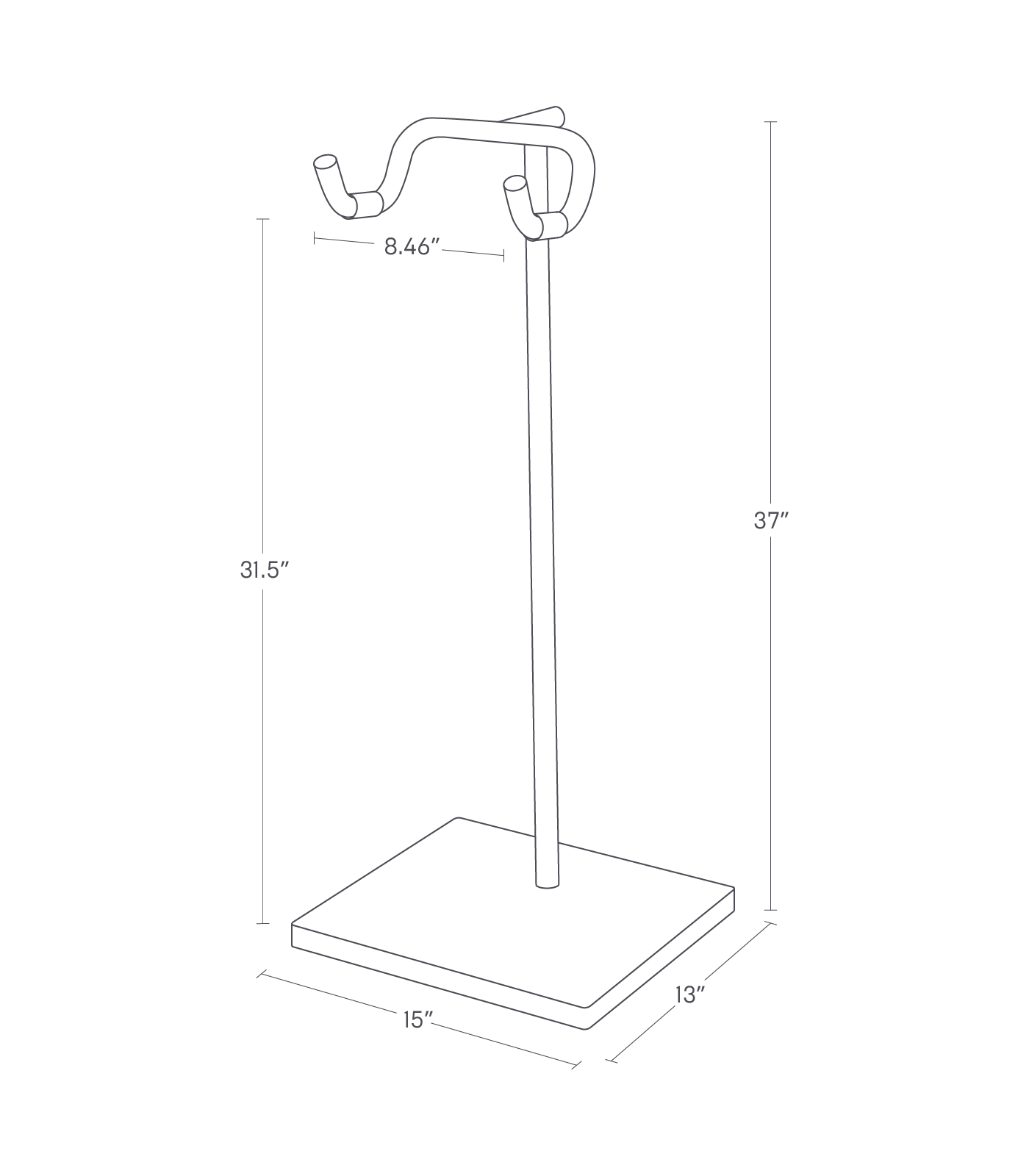 Alt View 4. Yamazaki Home - Bicycle Stand - Black.
