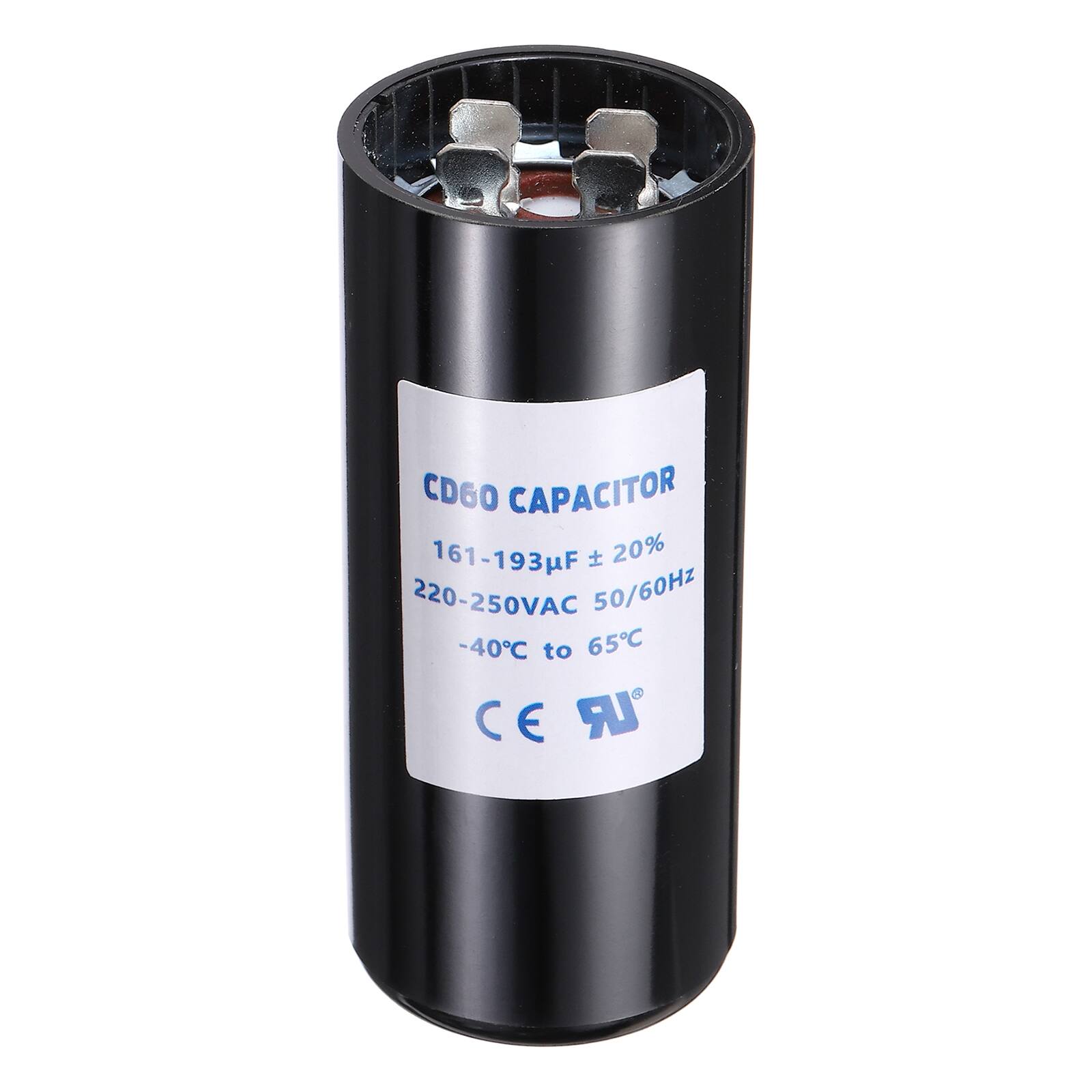 Unique Bargains - CD60 Capacitor 161-193uF 220-250VAC Run Motor Start Capacitor 50/60Hz for Electric Fan Motor Well Pump - Black price history on PriceWatchPro