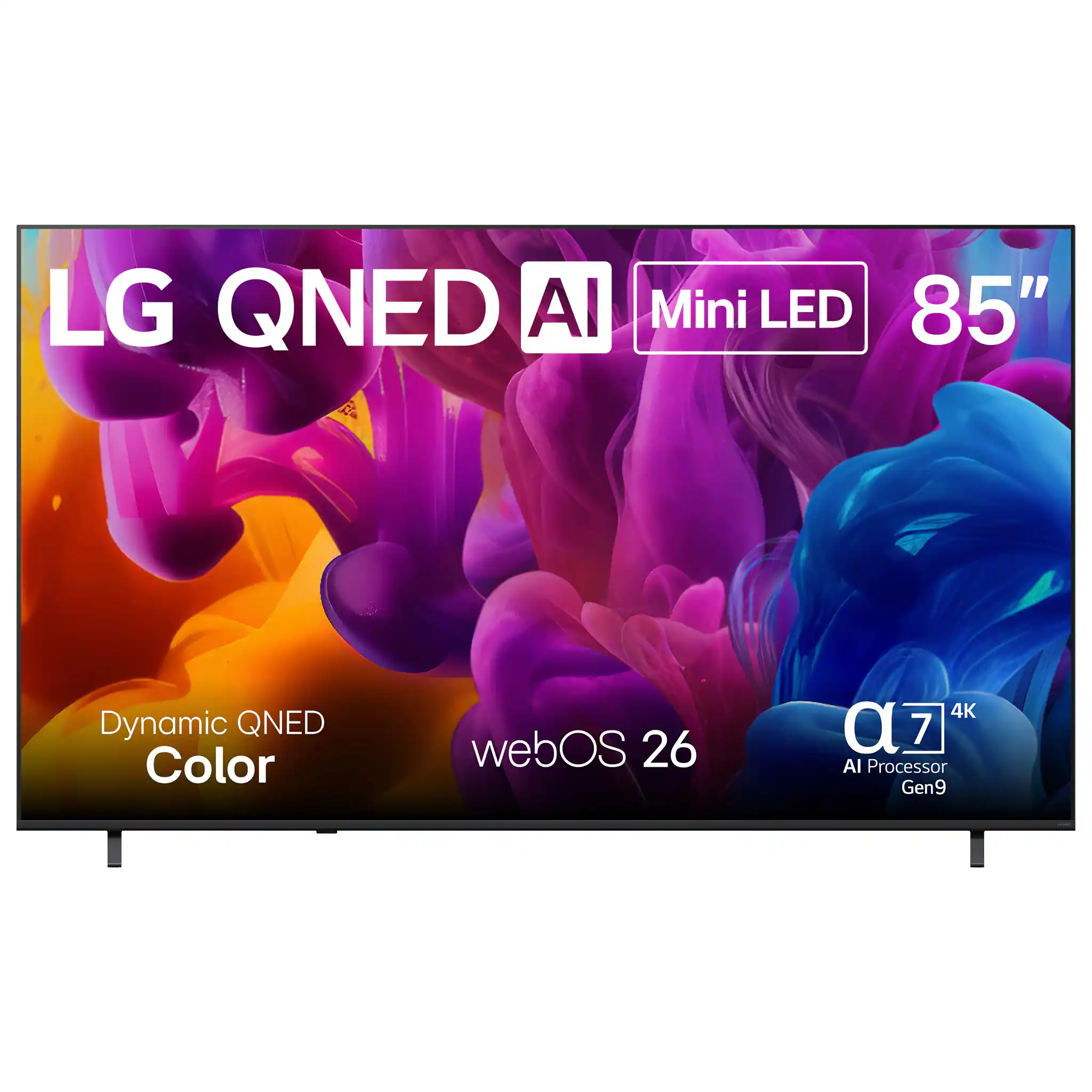 LG QNED AI Mini LED 85" Dynamic QNED Color webOS 26 4K α7 AI Processor Gen9
