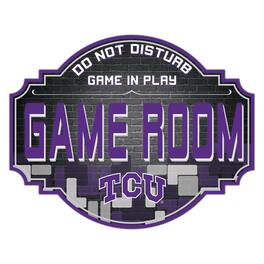 Fan Creations - TCU Horned Frogs 12'' Game Room Tavern Sign - Multicolor