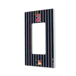 Keyscaper - Los Angeles Angels 1971 Cooperstown Pinstripe Single Rocker Light Switch Plate - Multicolor