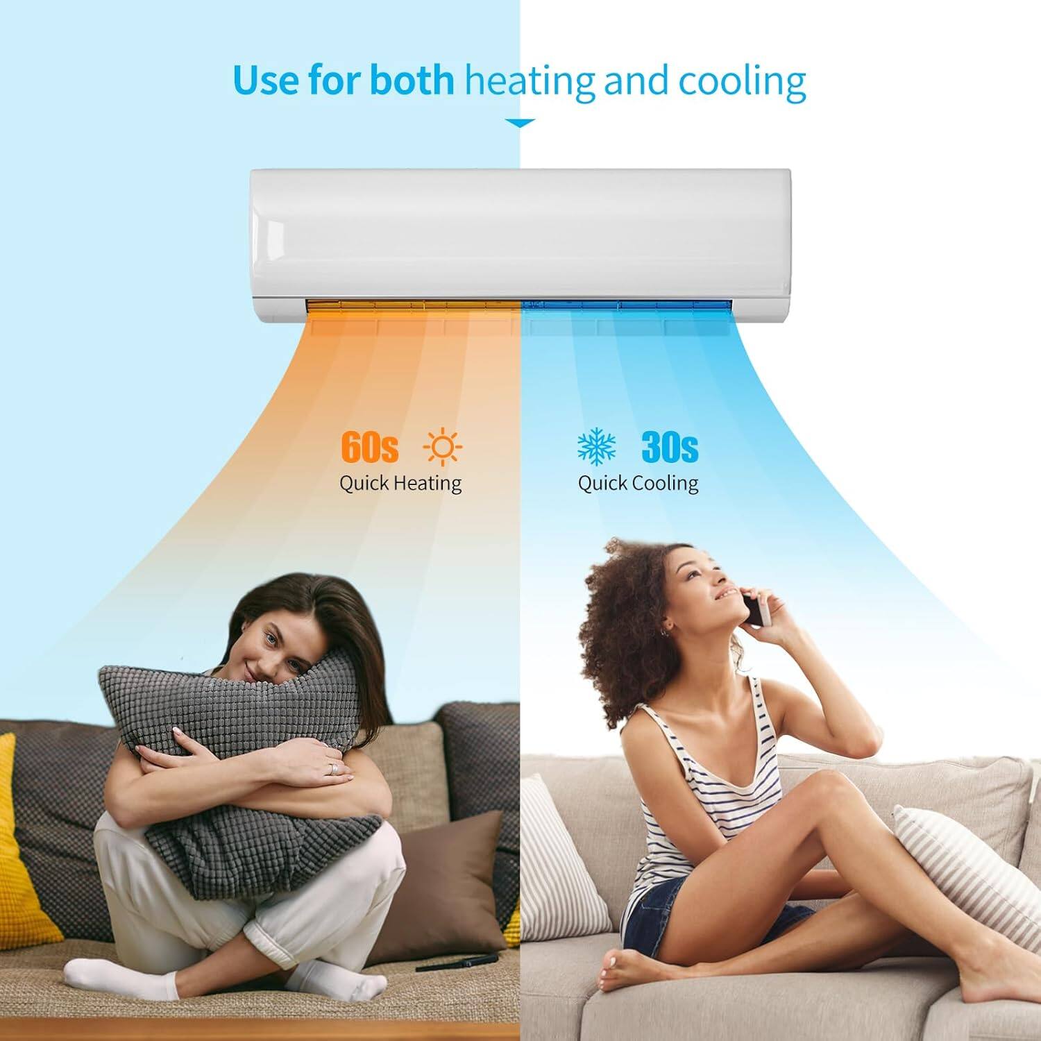 Use for both heating and cooling

60s Quick Heating

30s Quick Cooling