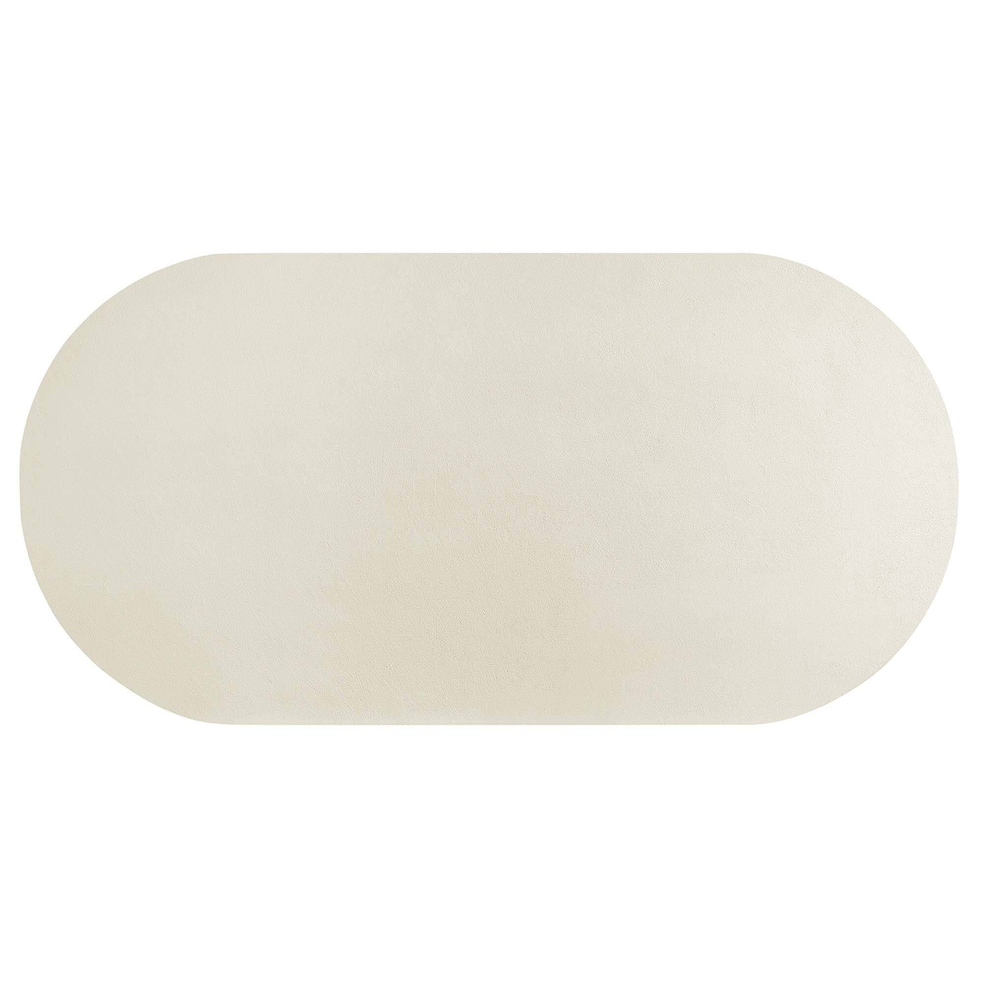 Alt View 4. Modway - Caspian 72" Oval Concrete Dining Table by Modway - White.