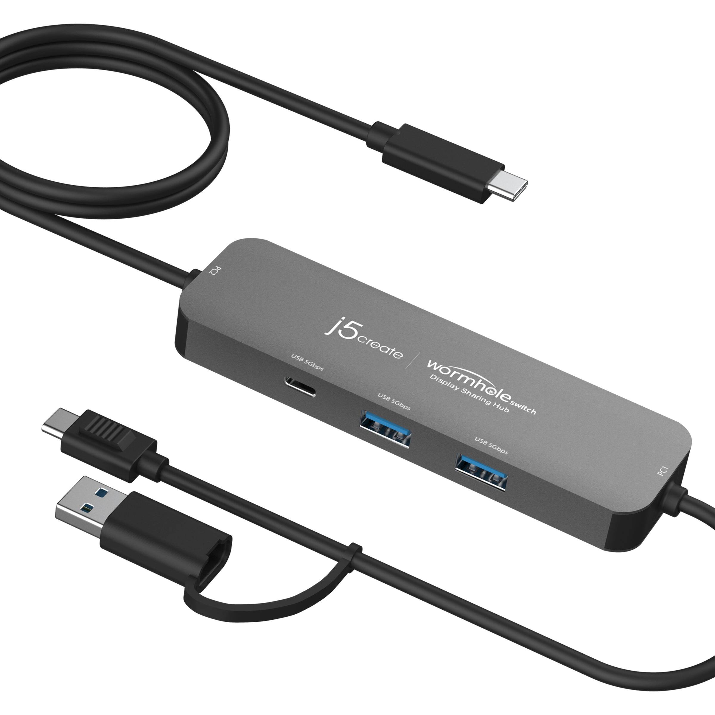 j5create create  
Wormhole Display Sharing Hub  
USB 3.0 Switch  
USB 3.0 Ports