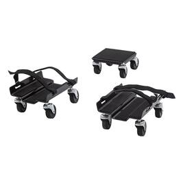 Black Ice - 3-Piece Snowmobile Dolly Set for Ski & Track Storage, 1500 Lb Capacity