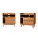 Angle. Walker Edison - Boho Solid Wood Nightstand (set of 2) - Caramel.