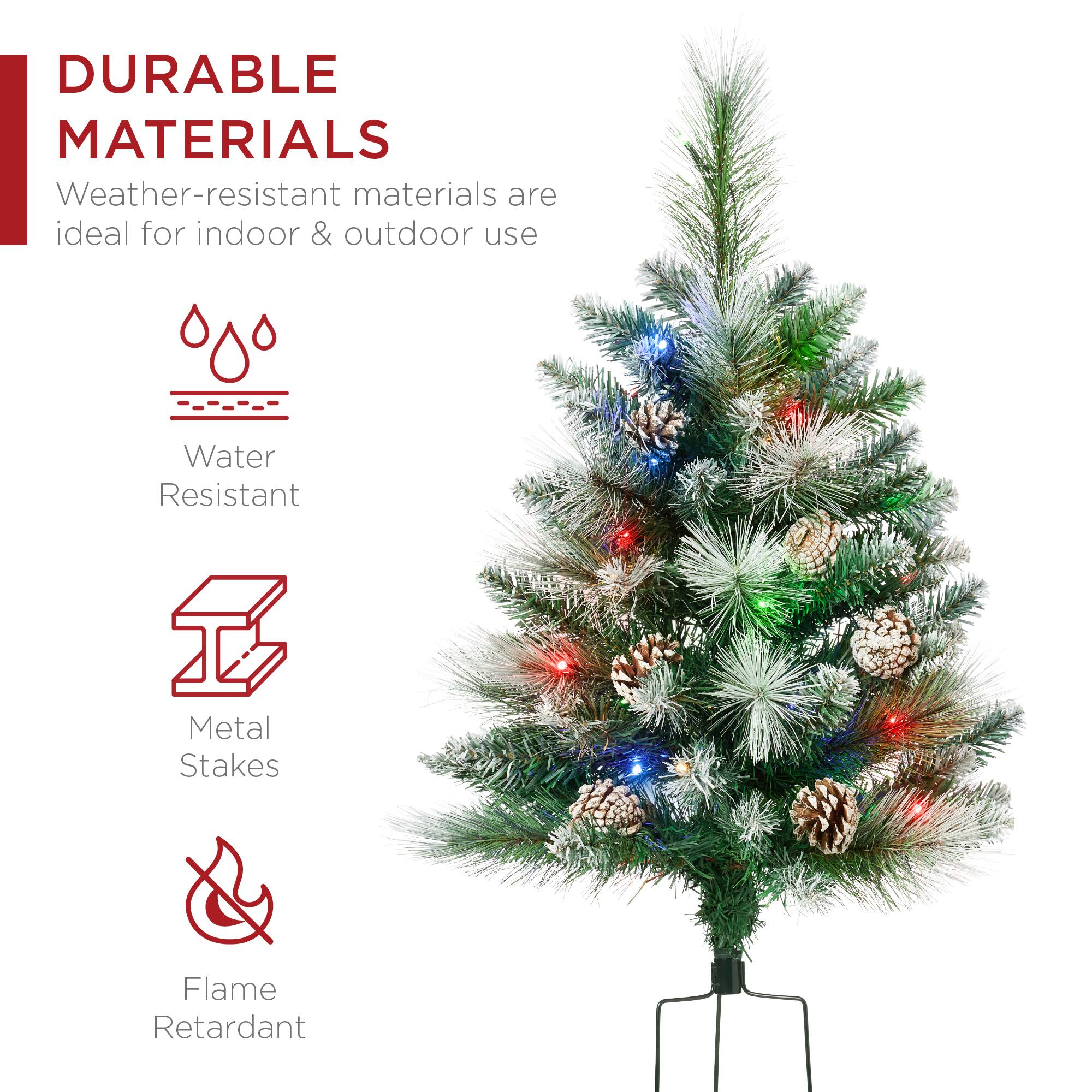 DURABLE MATERIALS

Weather-resistant materials are ideal for indoor & outdoor use

- Water Resistant
- Metal Stakes
- Flame Retardant