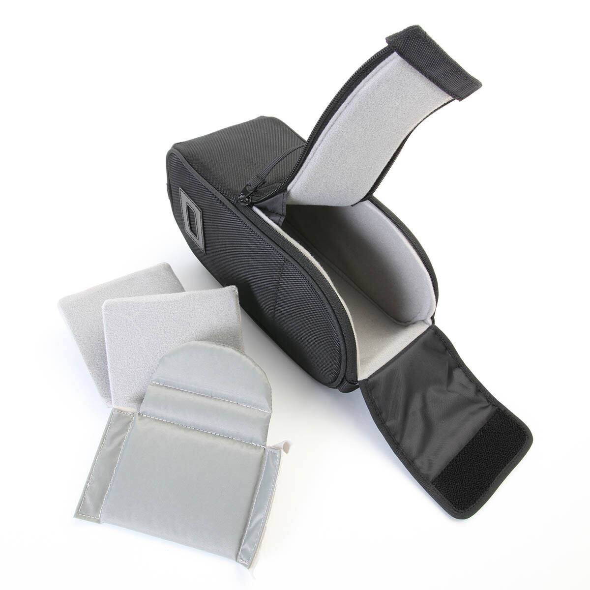 Alt View 5. Cotton Carrier - Cotton Carrier Hyker 12L Sling Bag with Lens Bag Insert for Camera, Black.