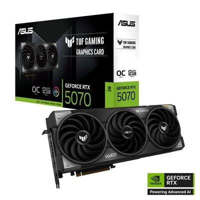 ASUS TUF Gaming NVIDIA GeForce RTX 5070 OC Edition 12GB GDDR7 PCI ASUS TUF Gaming NVIDIA GeForce RTX 5070 OC Edition 12GB GDDR7 PCI