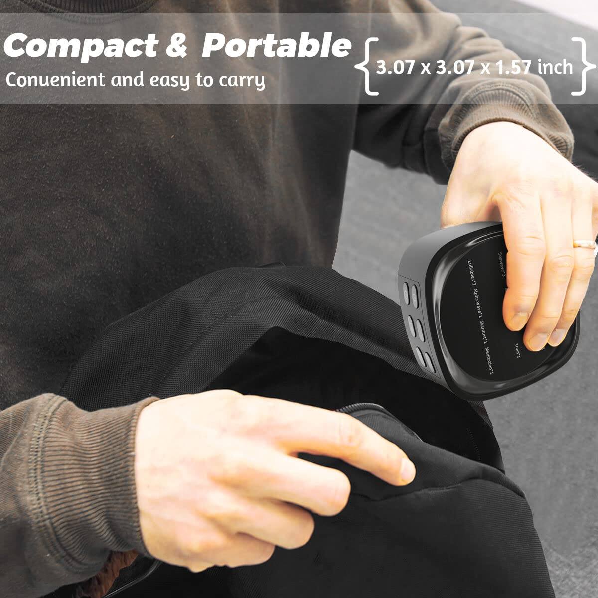 Compact & Portable  
Convenient and easy to carry  
3.07 x 3.07 x 1.57 inch