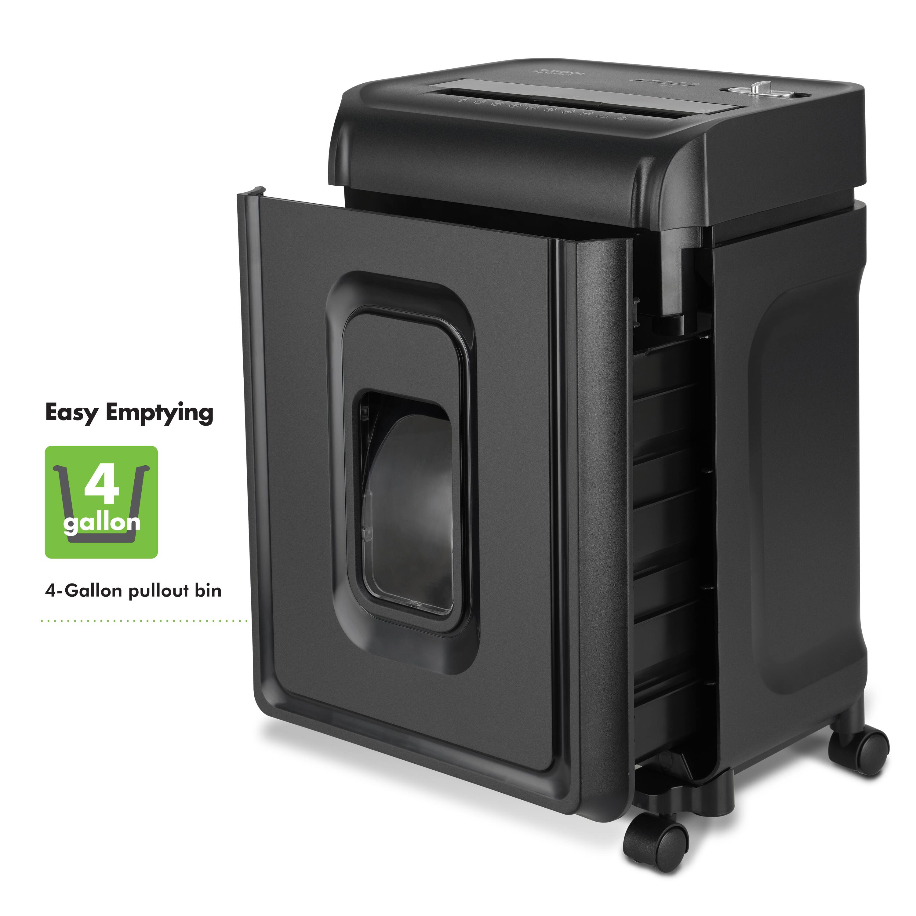 Easy Emptying  
4 gallon  
4-Gallon pullout bin