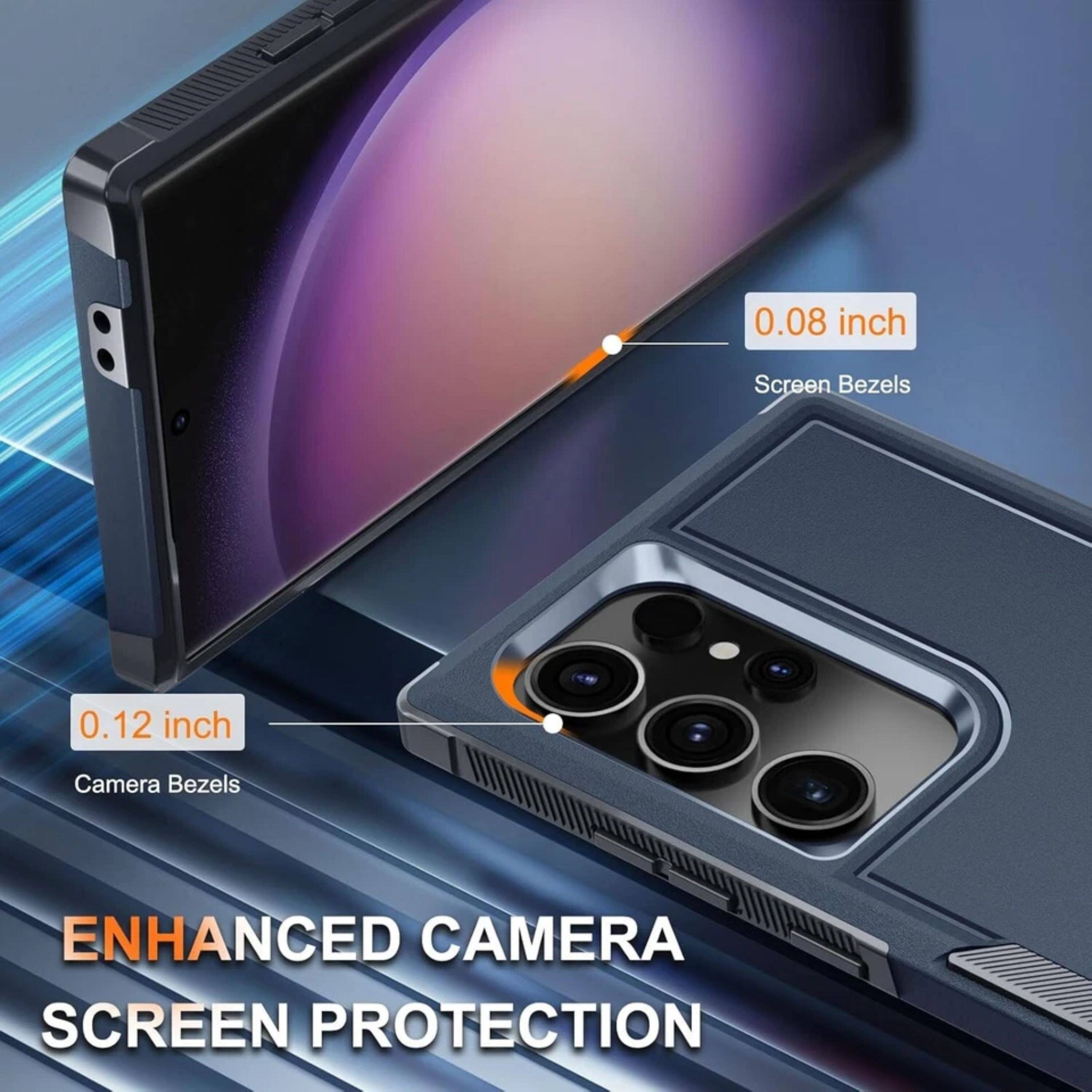 0.08 inch Screen Bezels  
0.12 inch Camera Bezels  
ENHANCED CAMERA SCREEN PROTECTION