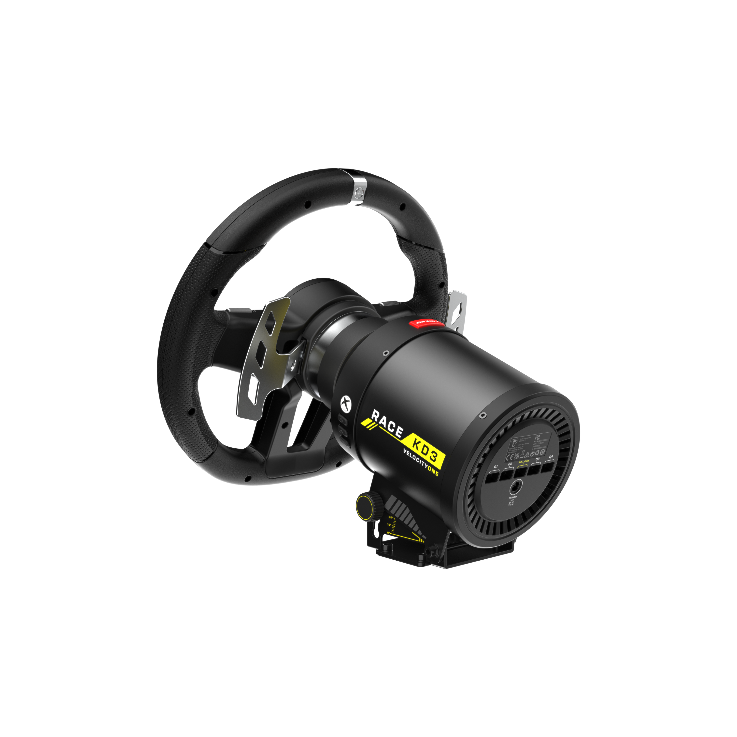 The text on the image is: "RACE VELOCITY KD3 SOE."

Corrected and grouped text: "RACE VELOCITY KD3 SOE."