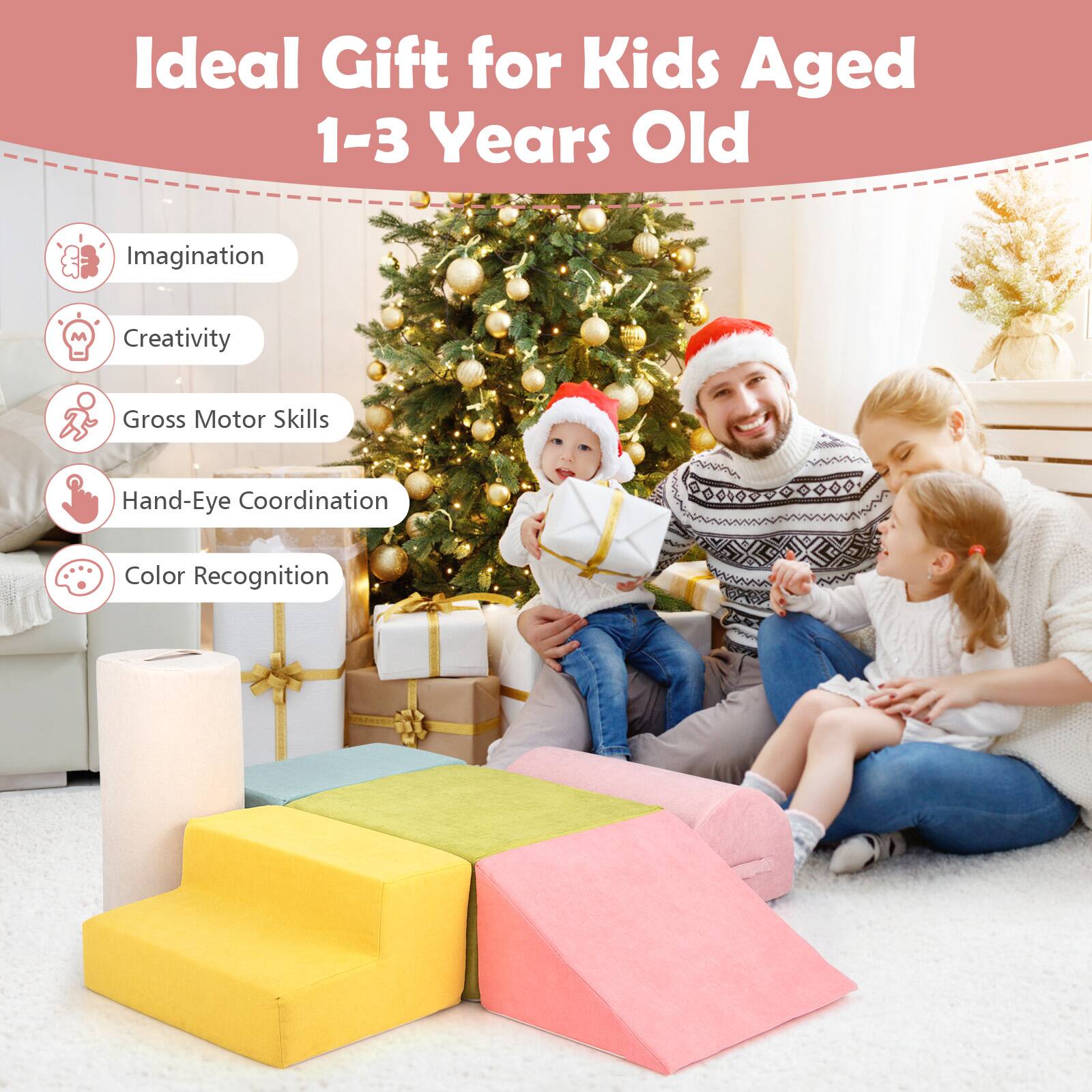 Ideal Gift for Kids Aged 1-3 Years Old

- Imagination
- Creativity
- Gross Motor Skills
- Hand-Eye Coordination
- Color Recognition